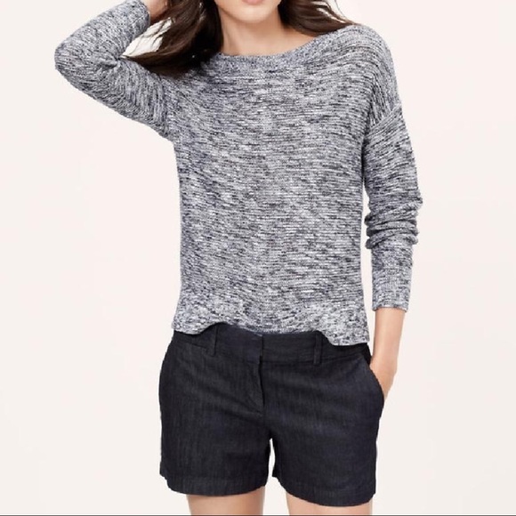 LOFT Pants - LOFT The Riviera Denim Shorts Dark Wash Size 6